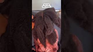 My 4yrs old hair routine haircare naturalhair myhaircare hairfood howtomoisturizenaturalhair [upl. by Gideon175]