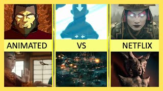 Difference Between Avatar The Last Airbender Animation vs Netflix Live Action [upl. by Masterson]