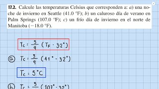 Calcule las temperaturas Celsius que corresponden a a una noche de invierno en Seattle SOLUCIÓN [upl. by Oninrutas]