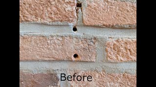 Repair Holes in Brick or Mortar  The Right Way [upl. by Darom]