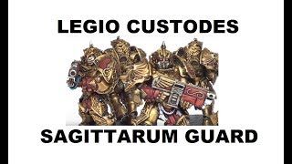 Painting Showcase Legio Custodes Sagittarum Guard  Talons Of The Emperor [upl. by Lipfert530]