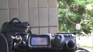 QRP  QSO with Magnetic Loop Antenna [upl. by Eulaliah]