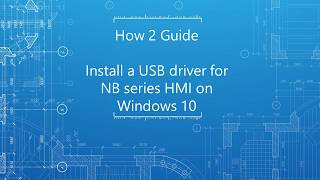 How to install a USB driver for an NB series HMI [upl. by Aneleasor]