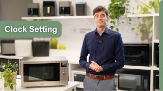 How to Set the Clock on Panasonic Microwaves [upl. by Sandor]