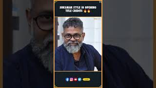 Sukumar Style in Opening Title Credits 🔥🔥  Sukumar  Pushpa 2  Sukku  THYVIEW [upl. by Hairu]