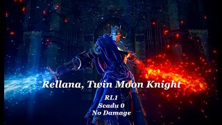 Elden Ring DLC Rellana Twin Moon Knight RL1 No Damage Scadu 0 No Parry [upl. by Tteirrah]