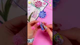 DIY EINFACHE PAPIERBLUMEN – BASTELN MIT PAPIER – shorts youtubeshorts papierkraft [upl. by Emsmus]