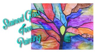 Relaxing Painting for Seniors With Dementia FREE Tree Coloring Page [upl. by Mendelsohn]