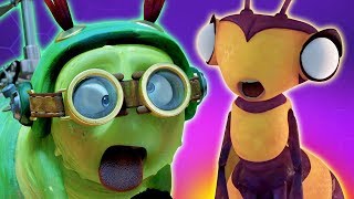 SPOOKY BEE  Insect Cartoons For Children  Oddbods amp Friends [upl. by Rhine]