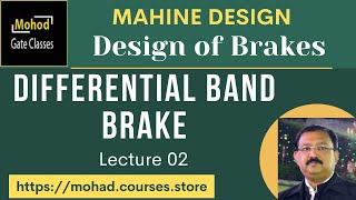 Design of Brakes Differential band brake [upl. by Asirac541]