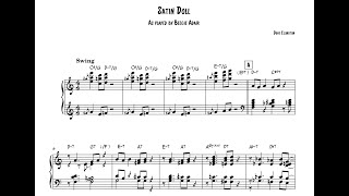 Satin Doll by Beegie Adair jazz piano transcription [upl. by Airekahs]