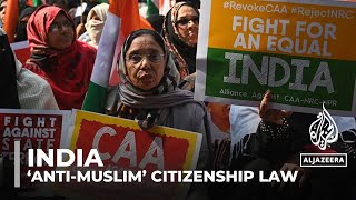 India implements ‘antiMuslim’ 2019 citizenship law weeks before election [upl. by Naivatco]