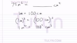 conversion of metric units squared meters to squared centimeters [upl. by Vaclava]