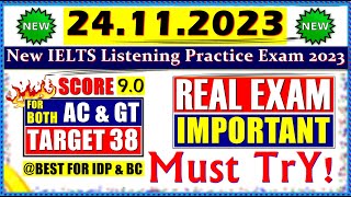 IELTS LISTENING PRACTICE TEST 2023 WITH ANSWERS  24112023 [upl. by Yeldar]