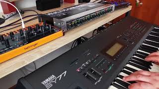 Behringer Multicom MDX4600 Yamaha SY77 Roland JU06 Behringer Crave FM7  Ambient Electronic Music [upl. by Silisav386]