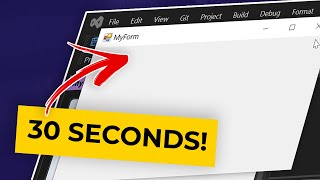 C GUI Create Simple WinForms App in 30 Seconds  Sciber [upl. by Caritta923]