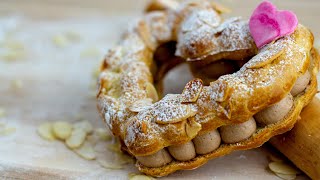 ParisBrest Recipe With Choux Pastry amp Hazelnut Mousseline Cream [upl. by Floris]