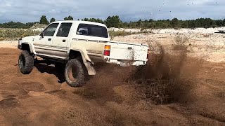 Supercharged Hilux Shredding  Ellenbrook Sandpit [upl. by Evan]