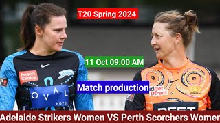 Adelaide Strikers Women VS Perth Scorchers Women T20 Match protectioN [upl. by Thain]