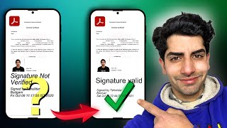 How to Validate Digital Signature in Mobile  PDF Signature Validation in Mobile [upl. by Jarlathus]