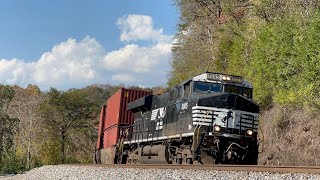 NS ES44AC 8005 Leads Intermodal 278 on 102524 [upl. by Muhammad607]