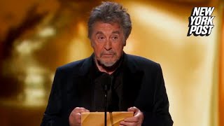 Al Pacino’s ‘Oppenheimer’ Best Picture Oscars flub explained — maybe [upl. by Fleeman]