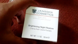 Whitening night cream  janssens cosmetics brightening night restore cream review [upl. by Carlynne761]