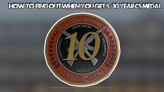 How to find when you get 510 Year Badge In CSGO [upl. by Lynnette]