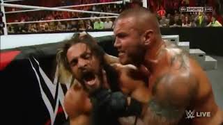 Randy Orton takes revenge from Seth Rollins [upl. by Tonjes]