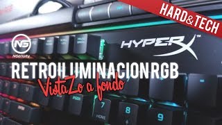 Así son los periféricos RGB de HyperX  tutorial NGenuity [upl. by Ecirtnahc]