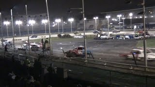 Historic Stock Cars  Ford 100e Crash [upl. by Trovillion]