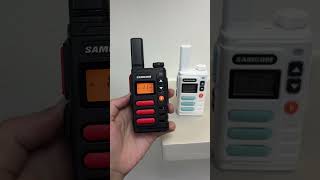 ✅SAMCOM FT18 colorful portable 2W 1700mAh PMR446 mini walkie talkie walkietalkie twowayradio [upl. by Meehar]