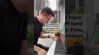 Outdoor Piano  NYC  GodowskyChopin Revolutionary Étude 1  62424 pianolessonsonline [upl. by Alym]