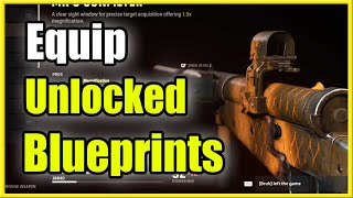 How to Equip Unlocked Blueprints in COD Vanguard Armory Tutorial [upl. by Kali]