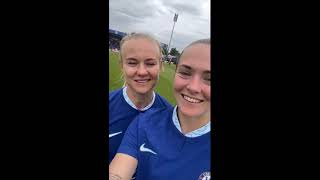 Magdalena Eriksson and Pernille Harder say goodbye [upl. by Reppart]