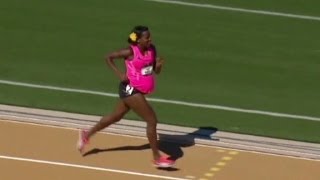 Pregnant Olympian finishes 800 meter race [upl. by Eleynad532]