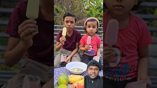 Ice cream eating show funny comedy food fun foodie krishnaavyu shorts [upl. by Caril794]