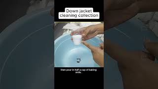 Down jacket cleaning collectionlife lifetips lifehacks [upl. by Kerwon]