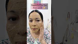 POWERFUL DETAN FACE PACK trending remedy viral naturalremedy homeremady skincare selfcare [upl. by Anilac]