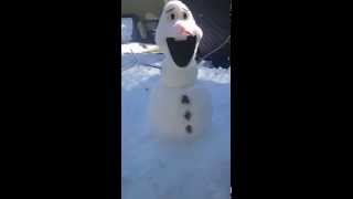 Frozen Disney real life snow man Orloff [upl. by Isobel]