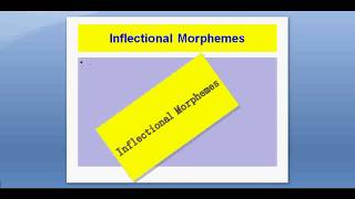 Morphology Lesson 3 Derivation and Inflection [upl. by Arel]