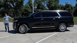 2024 Cadillac Escalade ESV  Is It The BEST FullSize Luxury SUV [upl. by Ecined]