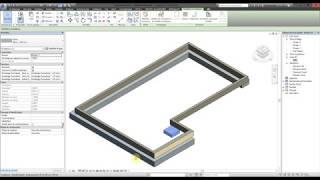 6  Fondations  Création REVIT 2017 [upl. by Htbazile]