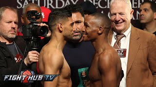 Amir Khan vs Devon Alexander Full Video Full Weigh In  Face Off [upl. by Rhu]