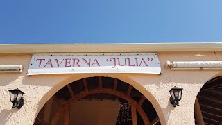 Corfu  Taverna Julia the Best TRADICIONAL Greek Taverna at Gardeno Beach Island Greece SikoStudios [upl. by Neirad]