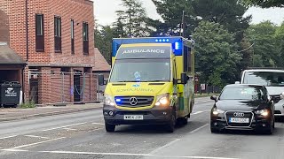 BULLHORN DampWFRS Fire Officer amp SWAST Ambulance Responding Past Ferndown Fire Station [upl. by Attenborough662]