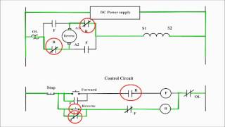 Reversing the direction of rotation of a DC compound motor DC motor forward reverse [upl. by Nenad389]