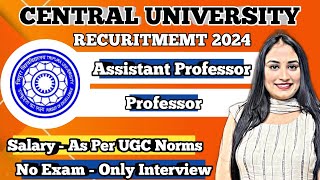 Central University of Tripura Faculty Recruitment  Permanent Vacancy [upl. by Sabella660]