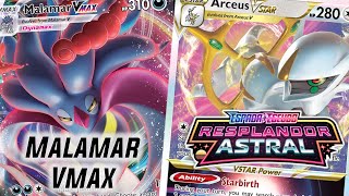 EL DECK QUE CONTROLA AL RIVAL Arceus Malamar VMax Deck  Cartas Pokemon Resplandor Astral [upl. by Anuala]