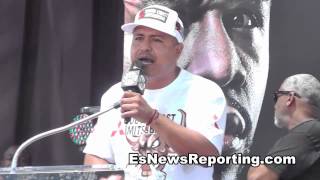 Robert Garcia Goes Off On Floyd Mayweather In LA [upl. by Aliek919]